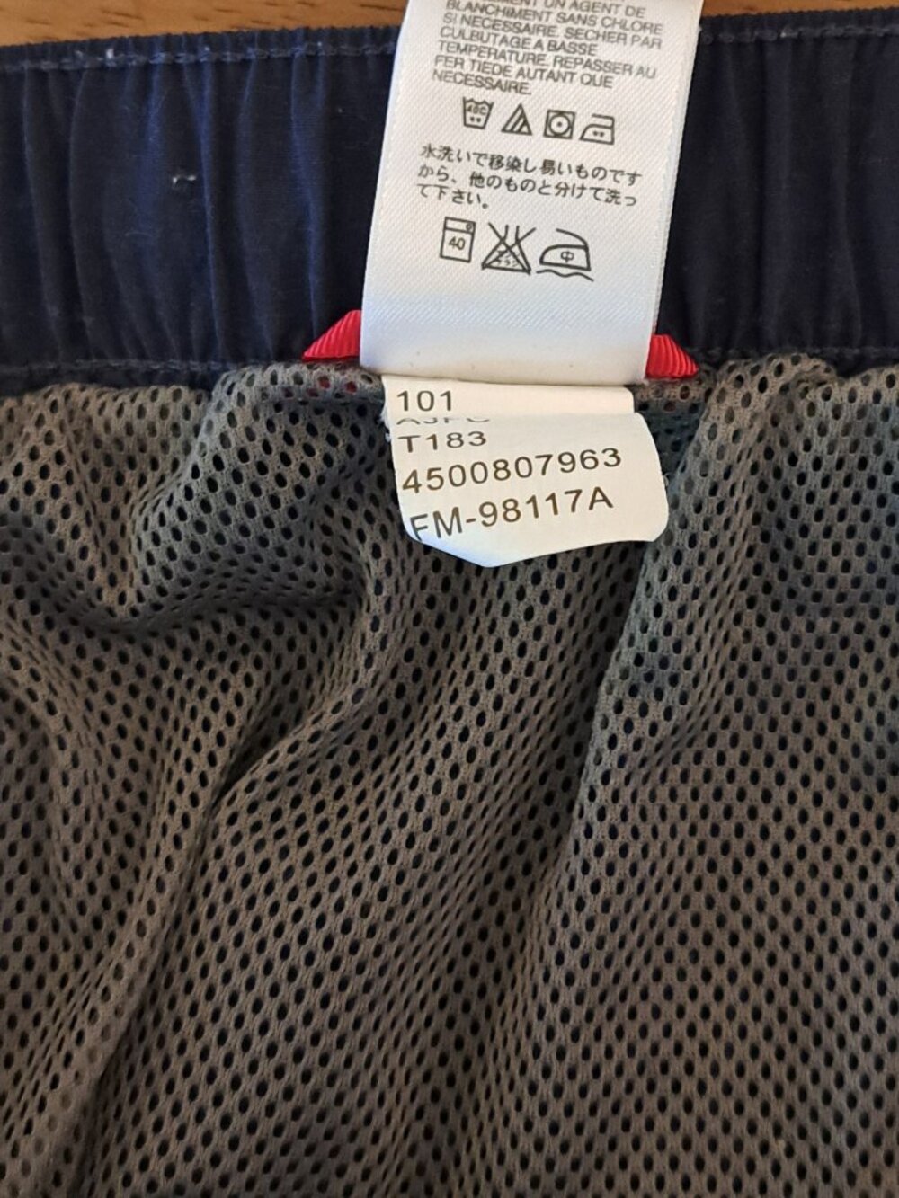 The North Face Mens Medium Hiking Shorts Navy Blue Nylon belt cargo gorpcore 32" - Picture 11 of 15